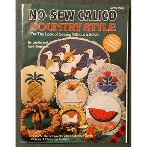 Plaid #7764 No-Sew Calico Country Style Craft Pattern Booklet